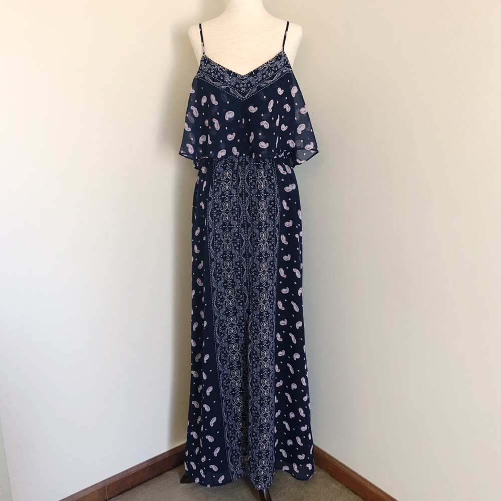 princess Vera Wang | paisley print maxi dress XL